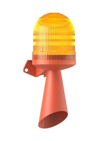 Resim Mesan Led Multifonksiyon Tek Ses Borulu Siren Turuncu 85-260vac Ms 5834.3.85-260vac 