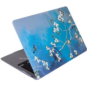 Resim MacBook Air M1 13" A1932 A2179 A2337 Uyumlu Yeşil Sarı Laptop Koruyucu Kılıf VANGOGH01NL 