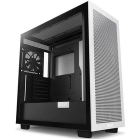 Resim Nzxt Cm-h71fb-01 Atx Hızlı Çıkarılan Temperli Cam Yan Panel Mid Tower Pc Oyun Kasası Non Rgb Fans H7 