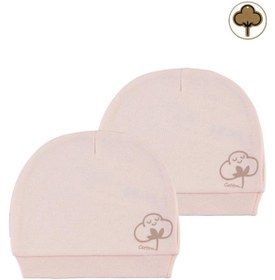 Resim Civil Baby Organik Pamuklu 2 Li Bebe Şapka - Pembe 