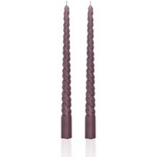 Resim Burgu Şamdan Mumu 2li Set Vizon 29 Cm The Mia