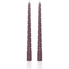Resim Burgu Şamdan Mumu 2li Set Vizon 29 Cm 