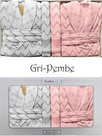 Resim Özdilek Bornoz Takımı Juliette Happy Set Aile Seti 4 Parça 