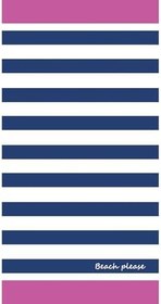 Resim denizlicotton Plaj havlusu, Deniz Havlusu, Şezlong Havlusu, Baskılı Havlu, 80 x 150 cm Çizgili-75 x 150 