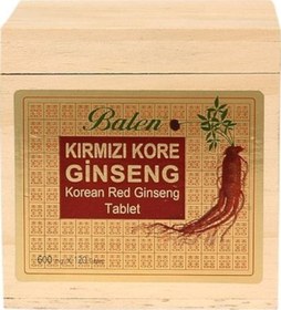 Resim Balen Kırmızı Kore Ginsengi Ekstraktı Tablet 120 Tablet 600 MG 