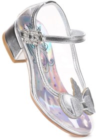 Resim Kiko Kids Unicorn Kız Çocuk Topuklu Abiye Şeffaf Ayakkabı 
