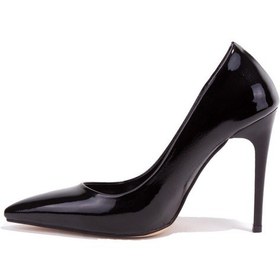 Resim Dagoster Dza07 388460 Siyah Rugan Stiletto Topuklu Kadın Ayakkabı 001 