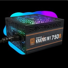 Resim Gamdıas Kratos M1-750b, 750w, 80+ Bronze, Aktif Pfc, Rgb, Gamıng, Atx, Power Supply Psu 