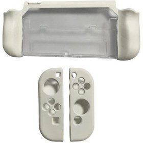 Resim Sones Nintendo Switch Oled / Joy-con 2'si 1 Arada Koruyucu Tpu Kılıf Beyaz 