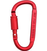 Resim Vkemall Kırmızı 8cm Kaliteli Alüminyum D-halka Tırmanma Kilitli Kanca - Dayanıklı, Hızlı Takma, Güvenli Kilit Mekanizması Gümüş 