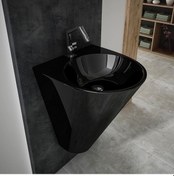 Resim Lucco Garcia 48 CM Monoblok Lavabo Siyah 