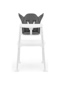 Resim Angel Melek Kanatlı Çalışma Masalı Mama Sandalyesi -gri Pedli 