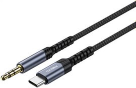 Resim Recci RDS-A27 Type-C to 3.5mm AUX Audio Kablo - Gri 