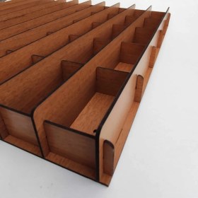 Resim 1/64 Ceviz Yatay Hobi Araba Rafı 100 Araç (Hot Wheels, Matcbox) 