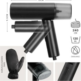 Resim Seyahat Steamer, Katlanabilir, 900 W, 120 ml Su Tankı, Seyahat Seti, Hijyenik Ütüleme 