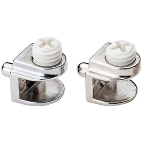Resim AFEKS CAM RAF TUTUCU PLS VİDALI PİMLİ 5 MM KROM (AY-A1803) 