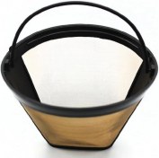 Resim ve Tekrar Kullanılabilir Kahve Makinesi Gold Filtre 