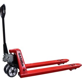 Resim Sanica 3000kg Kapasiteli 1800mm Kauçuk Tekerlekli Manuel Transpalet 