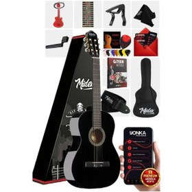 Resim Midex CG-36BK Kaliteli 36 İnç 3/4 Juniur Çocuk Gitarı 8-12 Yaş Arası (Çanta Askı Pena Metod) 