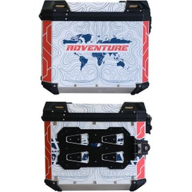 Resim GP Kompozit DSN09 Üniversal 40 lt. x 2 Desenli Alüminyum Yan Çanta Seti 