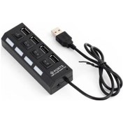 Resim 4 Port Usb 2.0 Hub Çoklayıcı Işıklı Usb Çoğaltıcı Switch Port 
