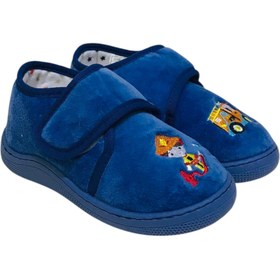 Resim Stella Pendenza İndigo İtfaiye Kids Çocuk Ünisex Panduf Cırtlı Rahat Kaydırmaz Taban Ev Patiği Ayakkabı KP-2011 