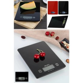 Resim Eco Lounge Dijital Mutfak Tartısı - 5 kg Kapasite, 1 Gram Hassasiyet, Şık Siyah Cam Tasarım 
