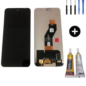 Resim Tecno Spark 40c Uyumlu Hk Lcd Ekran Dokunmatik Km4n + Montaj Seti 