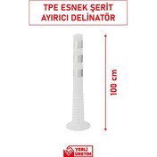 Resim 22022 Tpe S Şerit Ayırıcı Esnek Delinatör 100 Cm Yüksek Esnekliğe Sahip Trafik Ürünü 