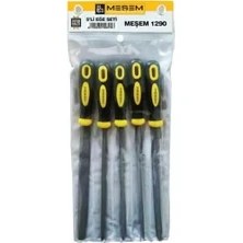 Resim Asseds Store 32 cm Büyük Boy 5 Li Eğe Seti Marka Yüksek Kalite Üçken Kare Oval Set 1410 