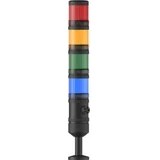 Resim Mesan Ø70 4 Kat Işıklı Kolon Multi LED Buzzer Tüp Montaj Ms 468 110-220VAC 