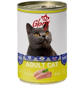 Resim 12x400 Gram Glory Parça Tavuk Etli Kedi Konservesi 