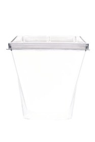 Resim Shop a Way Beysüs Kübik Prizma Kase Mika Plastik Şeffaf Kapaklı Sunum Kabı 24 lü 240 CC 