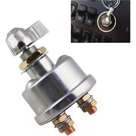 Resim 12v 125a Master Bağlantı Kesme Anahtarı Güç İzolatörü Uvt Atv Marine İçin Kill Switch'i Kesti 