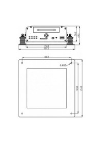 Resim Araç Kayıt Cıhazı Gps 3G Destekli Analog Mobil Dvr 