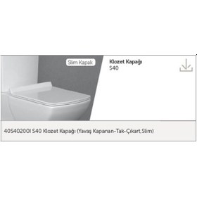 Resim İsvea Soluzione 6 Klozetler İçin Yavaş Kapanır Klozet Kapağı S40 