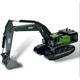 Resim Genel Markalar Oyuncak İş Makinaları Metal Uçlu Kepçe Dozer Sürtmeli Ekskavatör 