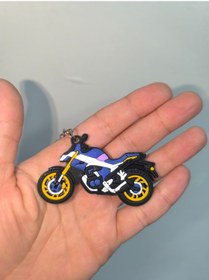 Resim Silikon Kaliteli Motosiklet Anahtarlığı Esnek, Dayanıklı Ve Şık Tasarım Lacivert 