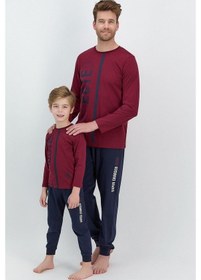 Resim Rolypoly 2542 Connected Bordo Erkek Çocuk Pijama Takımı 