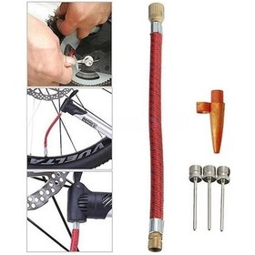 Resim N&m Store Pompa İğne Başlık Seti Top Bisiklet Lastiği Şişirme İğneleri Çok Renkli 