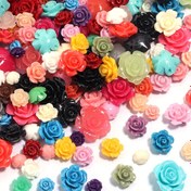 Resim 10 adet/paket Renkli Şık Reçine Taklit Mercan Çiçeği Çay Çiçeği, Bilezik Kolye DIY Takı Yapım Aksesuarları, Ağaç Reçine, Aksesuarlar 