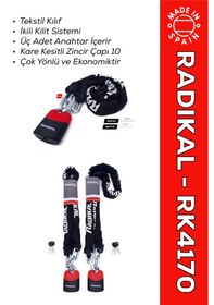 Resim Rk4170 Çok Yönlü 10 Mm Çapında Zincir Kilit Zincir Kilidi 