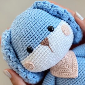 Resim Amigurumi Köpüş Oyuncak 2 - Mavi 