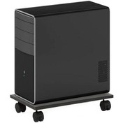 Resim Bilgisayar Kasası Sehpası - Antrasit 2 Frenli Tekerli 22x39 