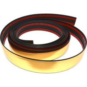 Resim Trend Garaj Gold Altın Yapışkanlı Nikelaj Tampon Panjur Şeridi 30 mm 3 Metre 
