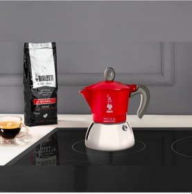 Resim Bialetti İndüksiyon Mokapot Kırmızı 4 Cup 