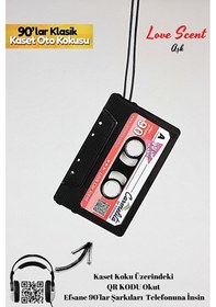 Resim İtibar Nostaljik Kaset Şeklinde Oto Kokusu - Aşk 