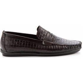 Resim Kahve Leather Erkek Loafer Ayakkabı E01323070016 Çok Renkli 