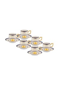 Resim Jumbo Raven 6 Kişilik Kahve Fincan Takımı Renkli 