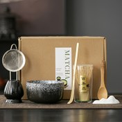 Resim 7 adet Japon Matcha Aracı Seti, Bambu Kaşığı, Matcha Kasesi ve Filtre ile - Matcha Severler için Mükemmel Hediye 